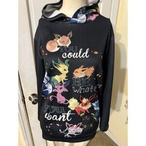 Pokemon Eevee You Can Be Whatever You Want All Over Print Hoodie Size 8,10,12